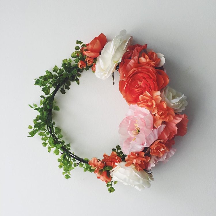 Custom Silk Flower Crown